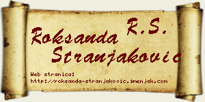 Roksanda Stranjaković vizit kartica